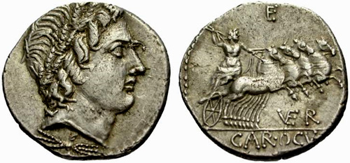 vergilia roman coin denarius